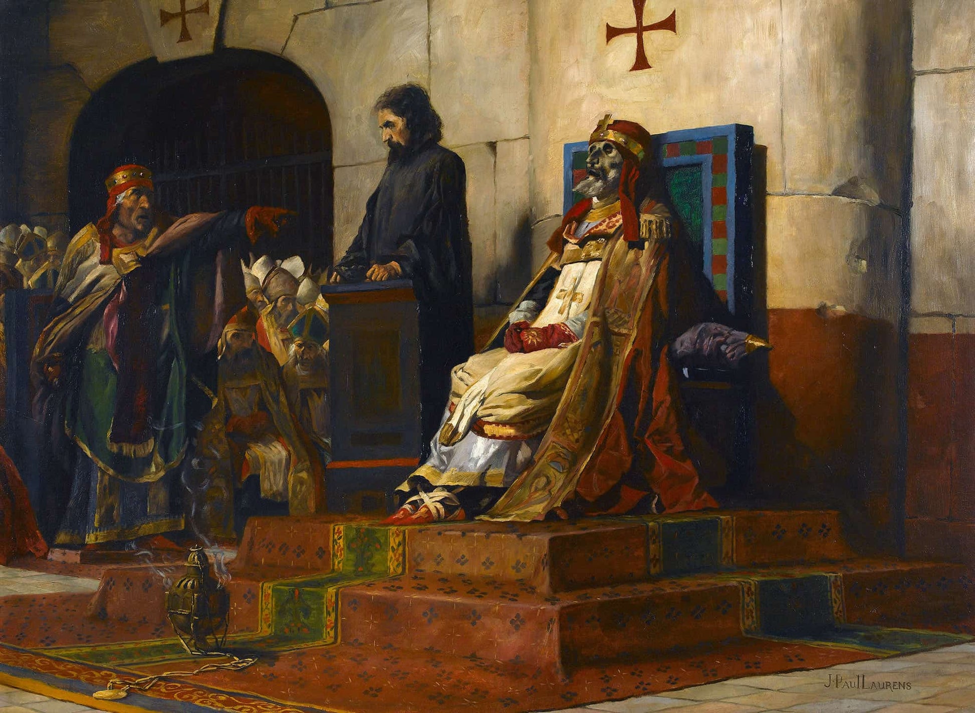 The Judgment Of Pope Formosa by Jean Paul Laurens