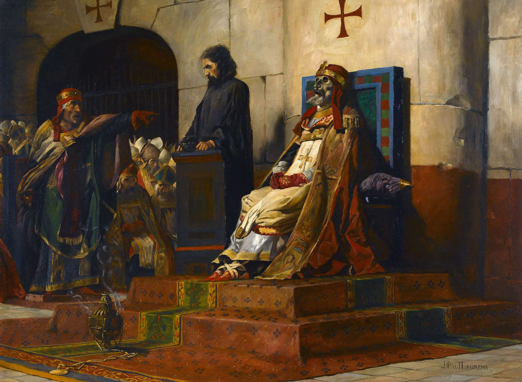 The Judgment Of Pope Formosa by Jean Paul Laurens