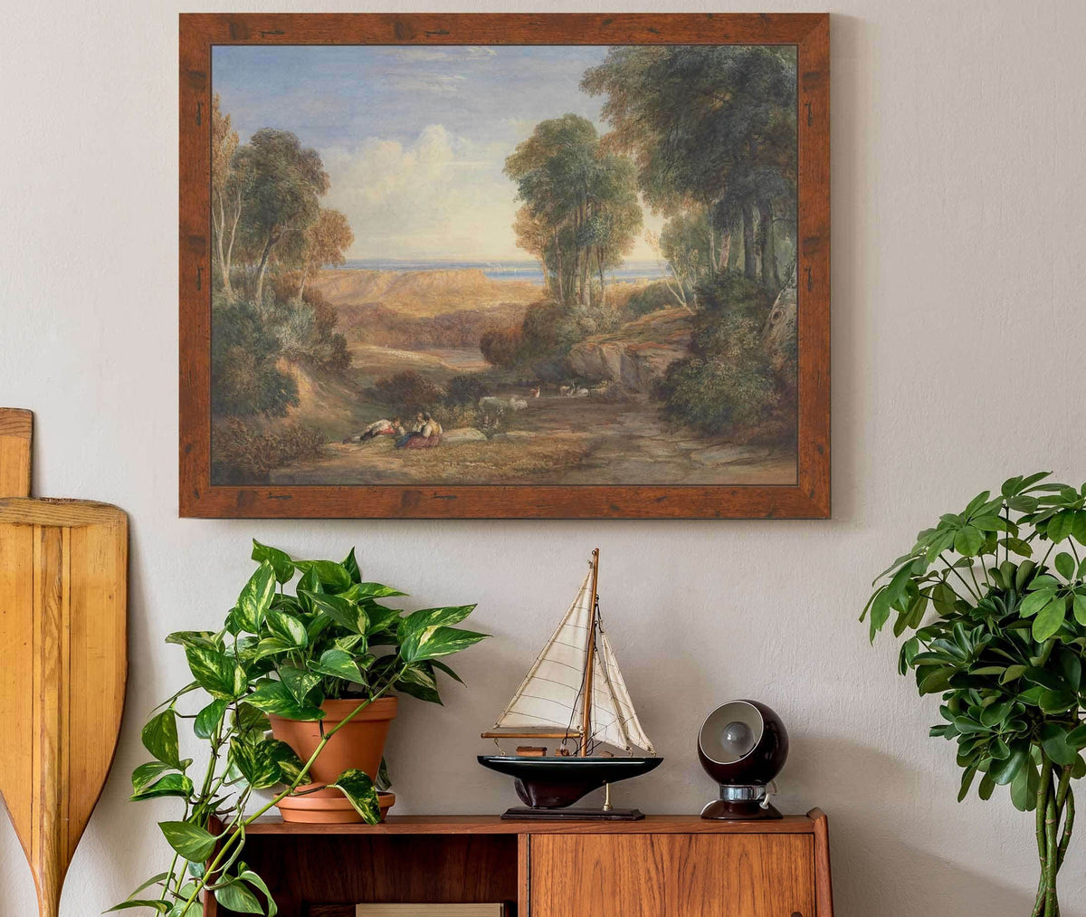 The Junction Of The Severn And The Wye With Chepstow In The Distance by David Cox