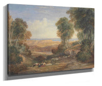 The Junction Of The Severn And The Wye With Chepstow In The Distance by David Cox