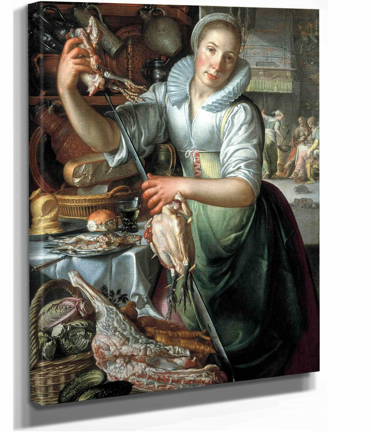 The Kitchen Maid by Joachim Wtewael