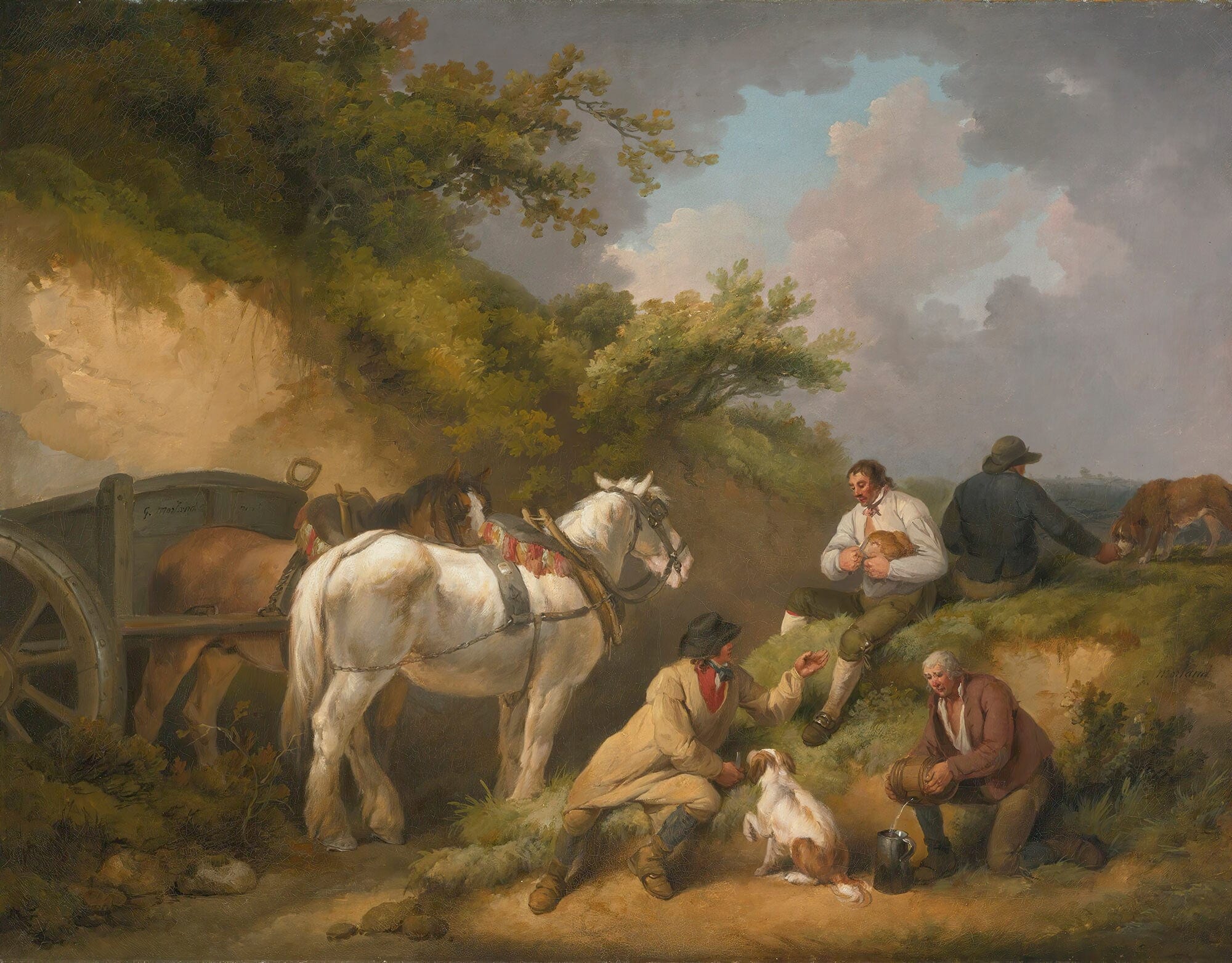 The Labourers Rest by George Morland
