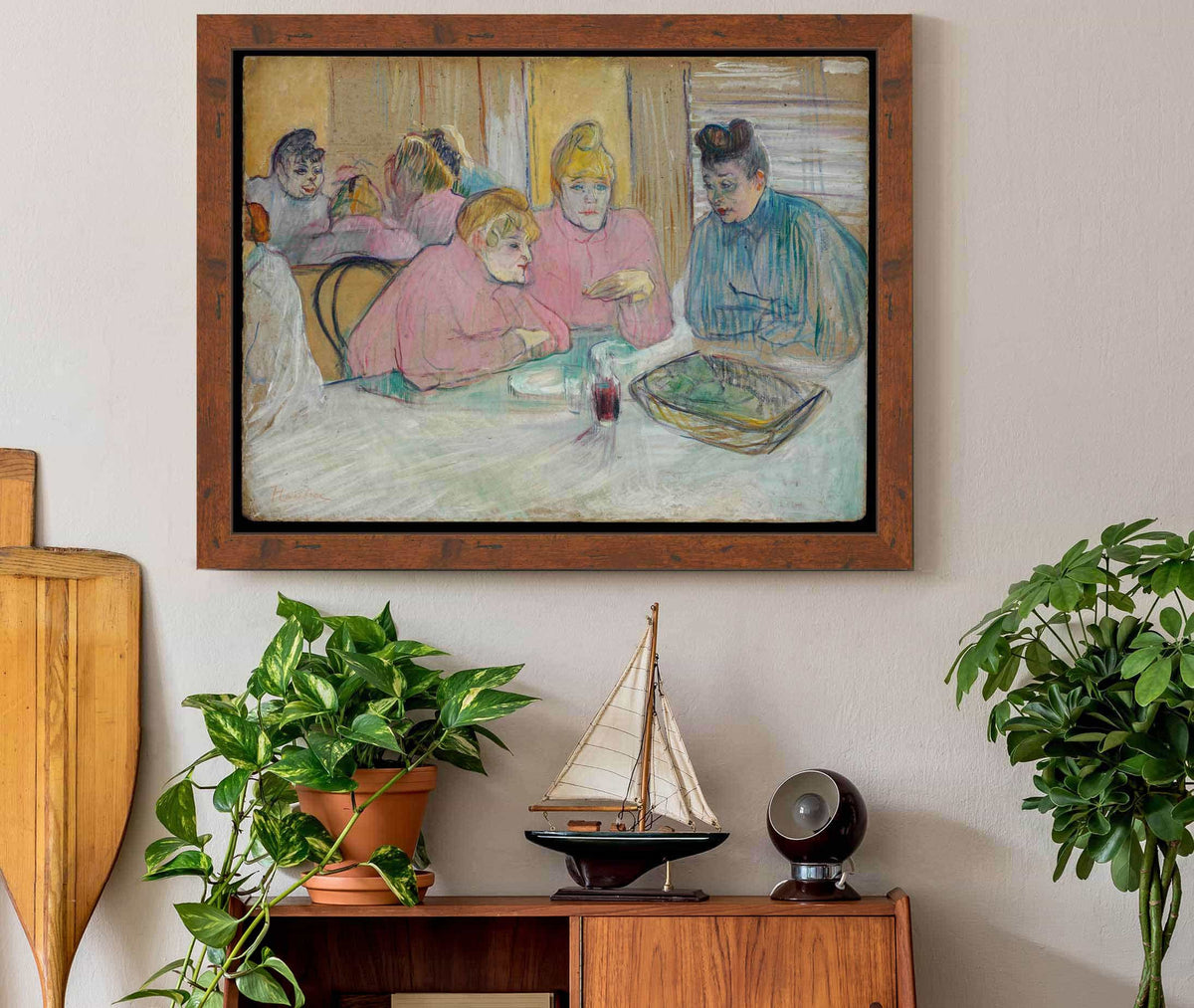 The Ladies In The Dining Room by Henri De Toulouse Lautrec