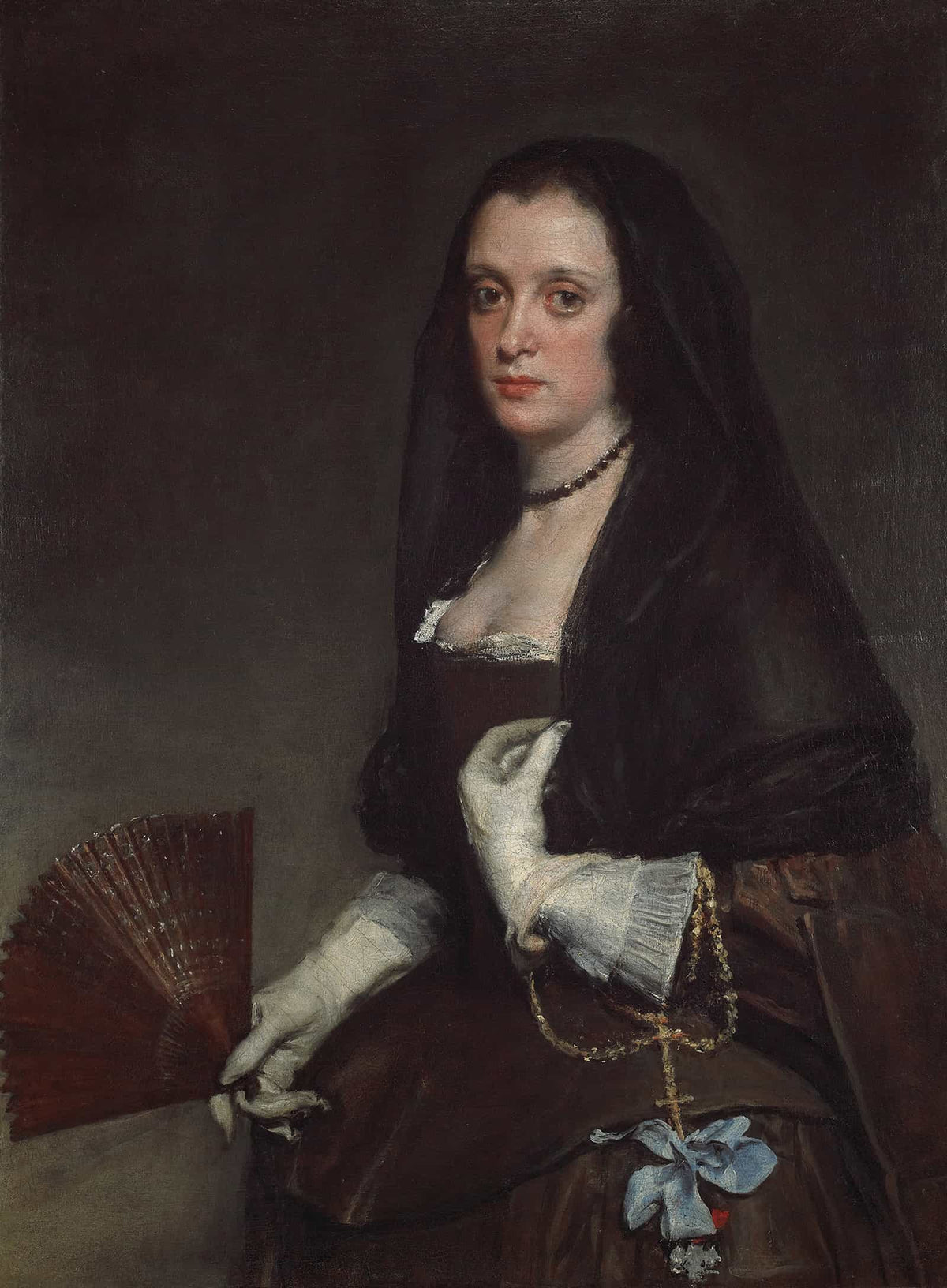 The Lady With A Fan by Diego Velazquez