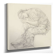 The Lament Study For The Figure On The Right by Sir Edward Coley Burne Jones