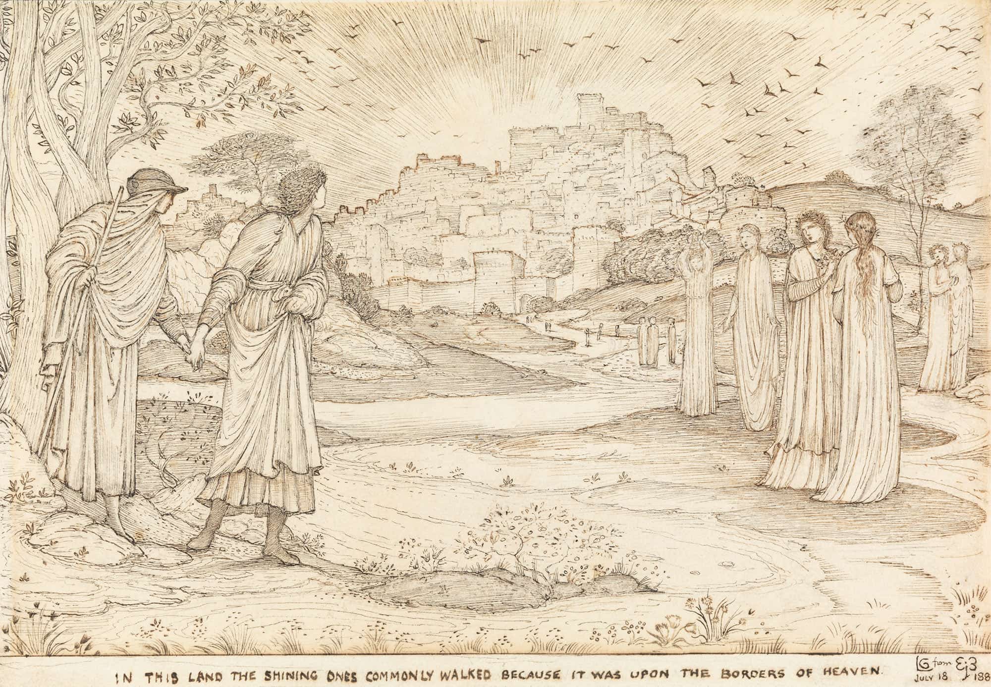 The Land Of Beulah by Sir Edward Coley Burne Jones