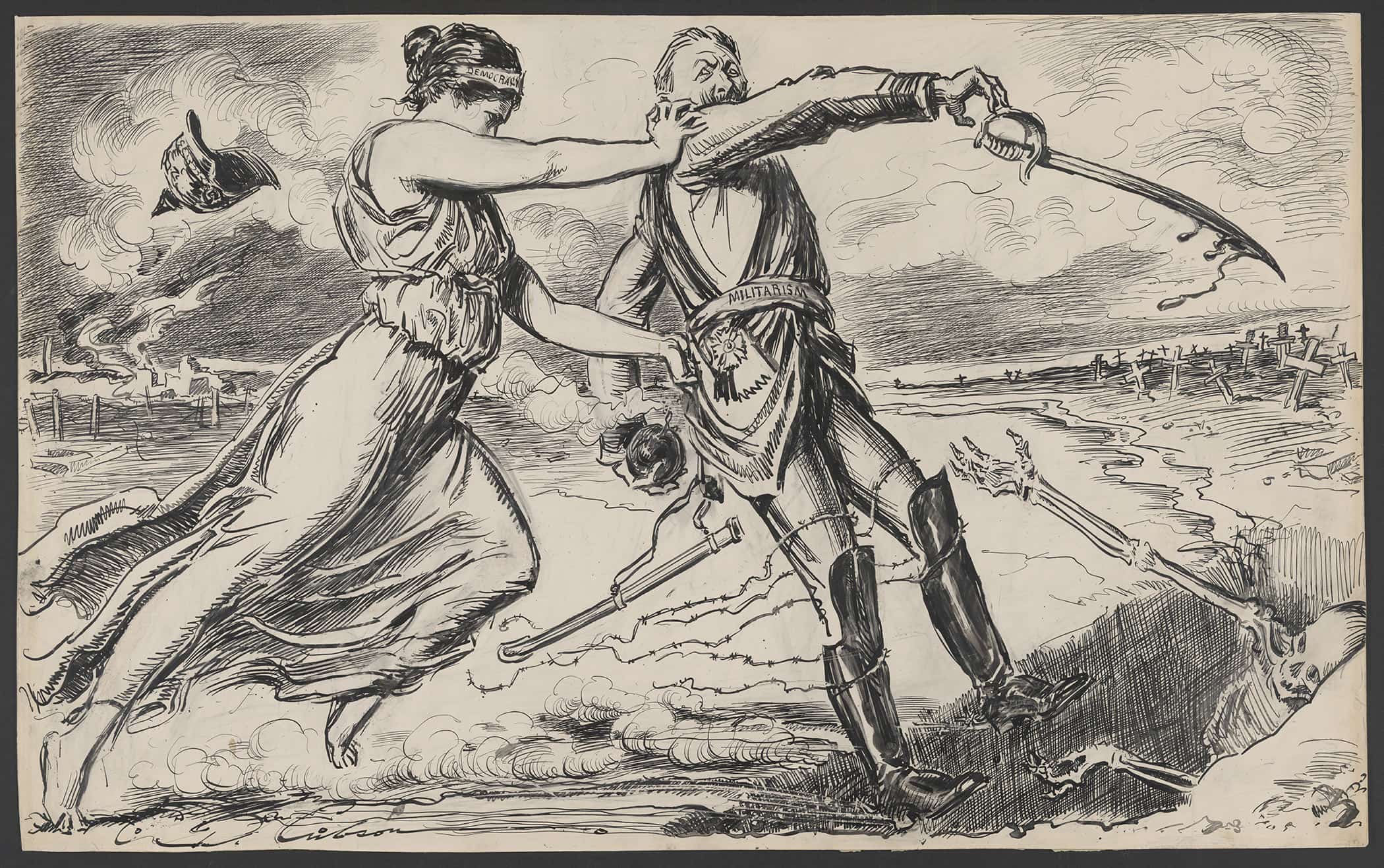 The Last Ditch by Charles Dana Gibson