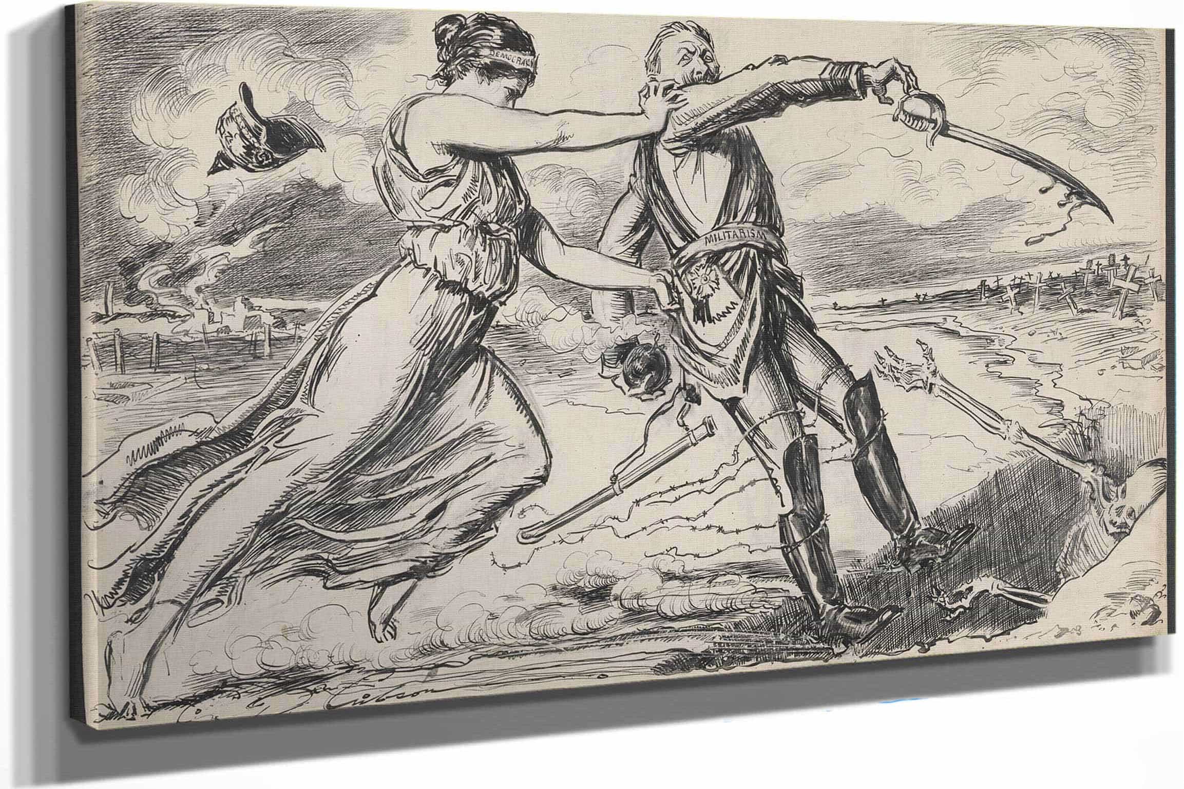 The Last Ditch by Charles Dana Gibson