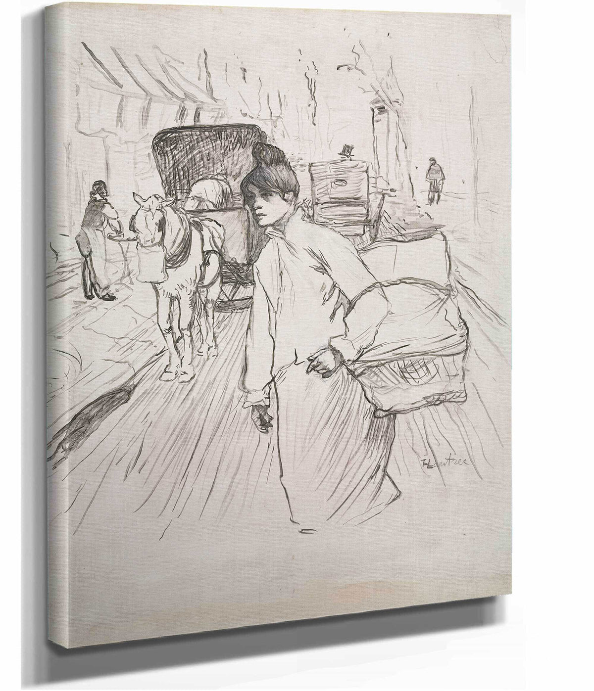 The Laundress by Henri De Toulouse Lautrec