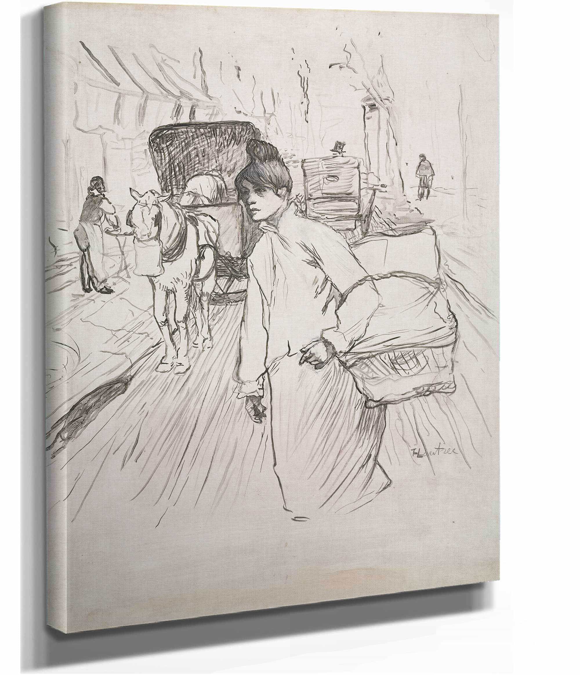 The Laundress by Henri De Toulouse Lautrec