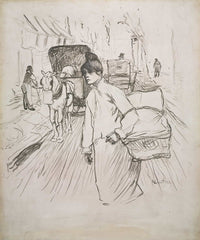 The Laundress by Henri De Toulouse Lautrec