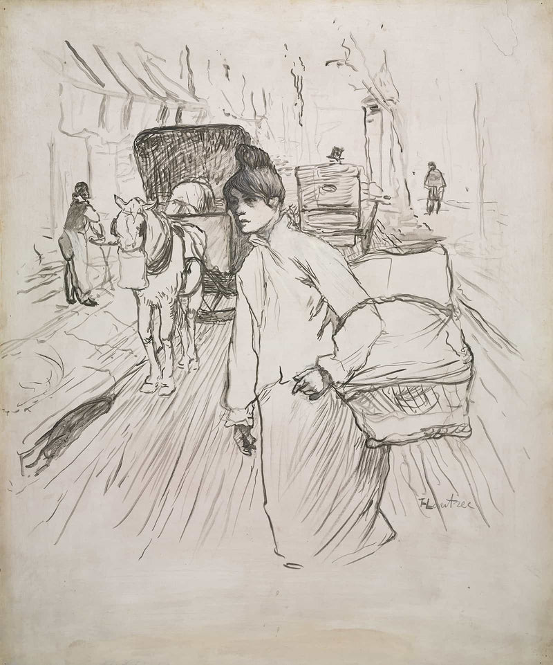 The Laundress by Henri De Toulouse Lautrec