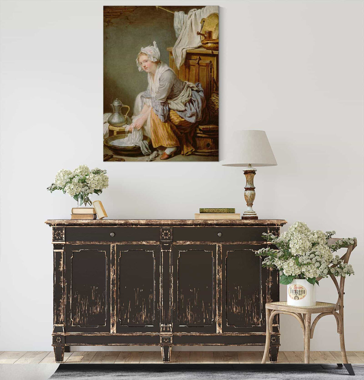 The Laundress La Blanchisseuse by Jean Baptiste Greuze