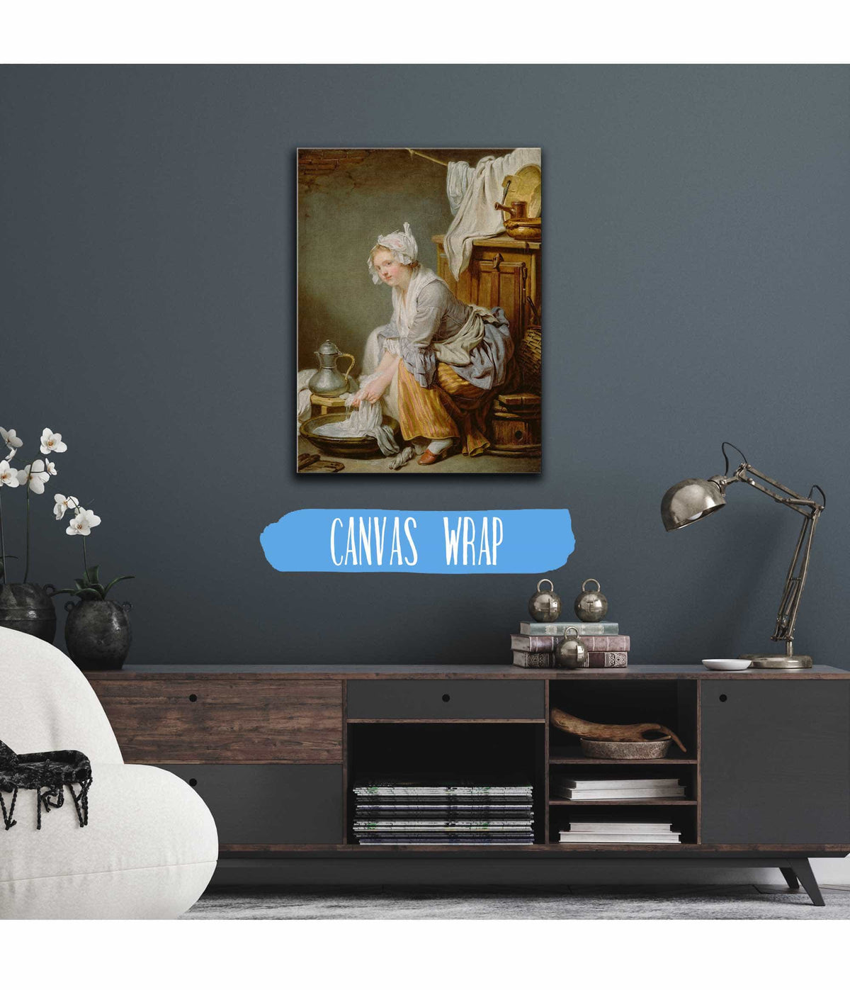 The Laundress La Blanchisseuse by Jean Baptiste Greuze