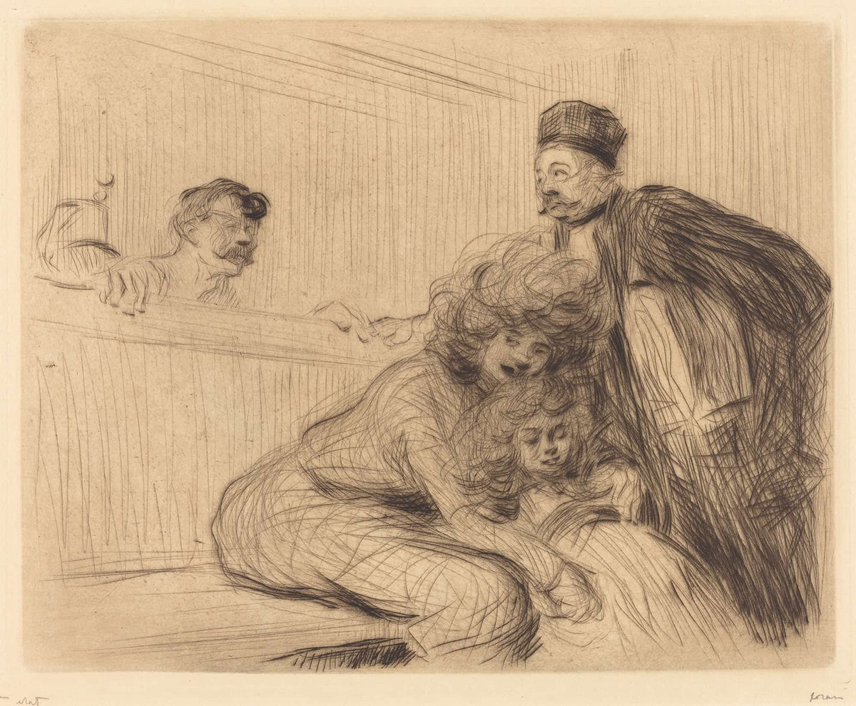 The Lawyer Talking To The Prisoner First Plate by Jean Louis Forain