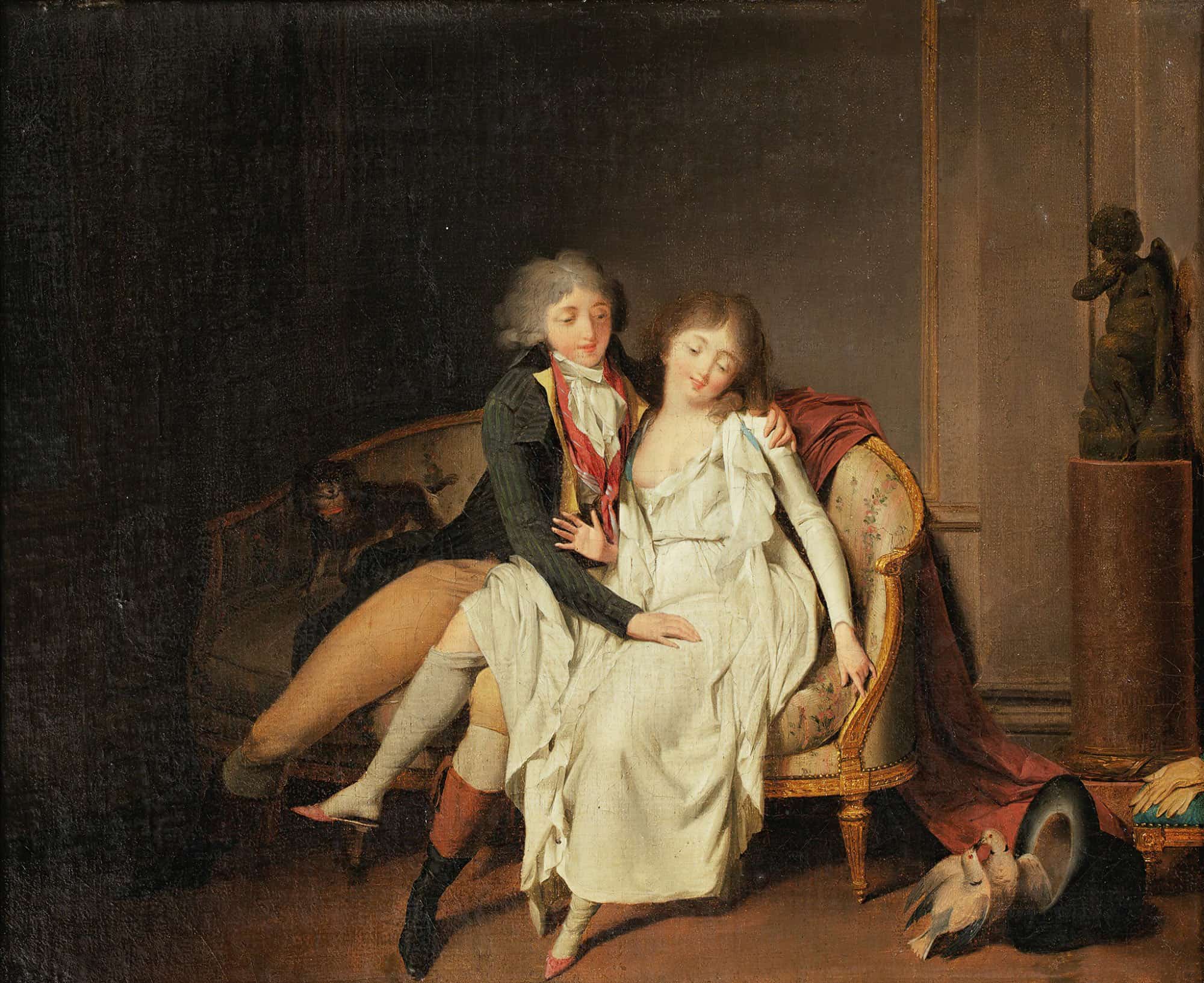 The Lesson Of Conjugal Union by Louis Leopold Boilly