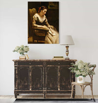 The Letter by Jean Baptiste Camille Corot