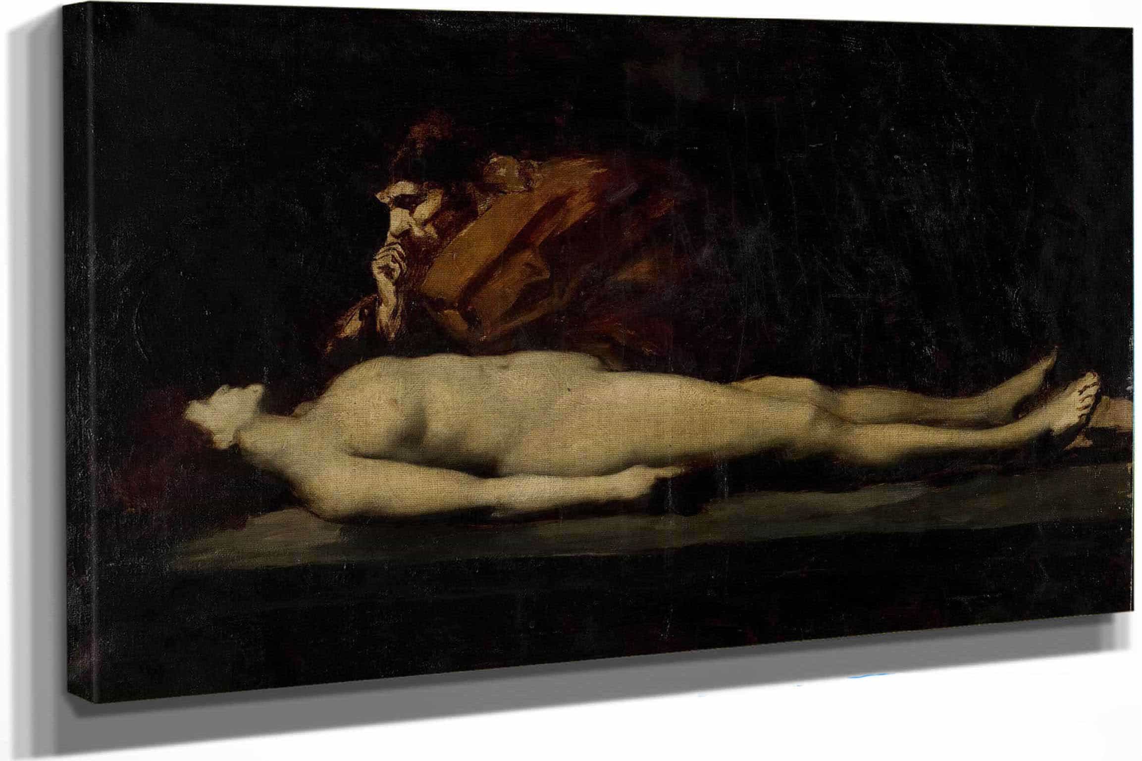 The Levite Of Ephraim And His Dead Wife by Jean Jacques Henner