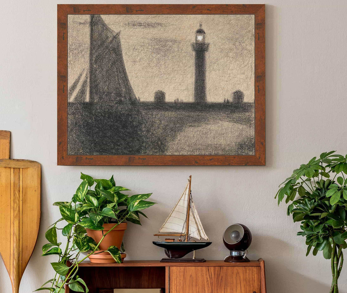 The Lighthouse At Honfleur by Georges Seurat