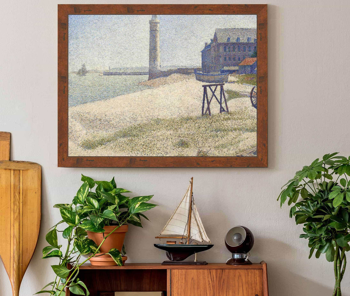 The Lighthouse At Honfleur by Georges Seurat