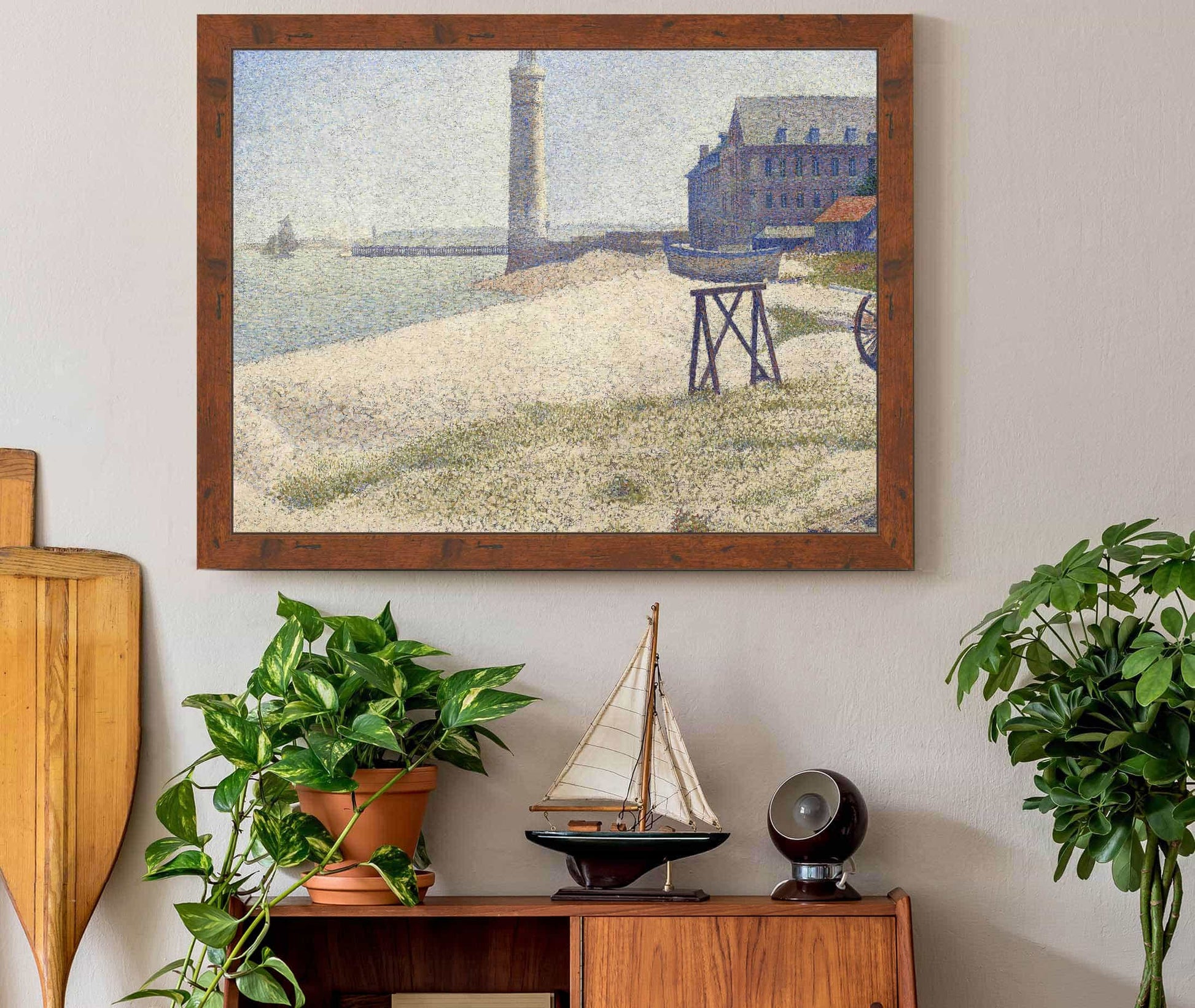 The Lighthouse At Honfleur by Georges Seurat