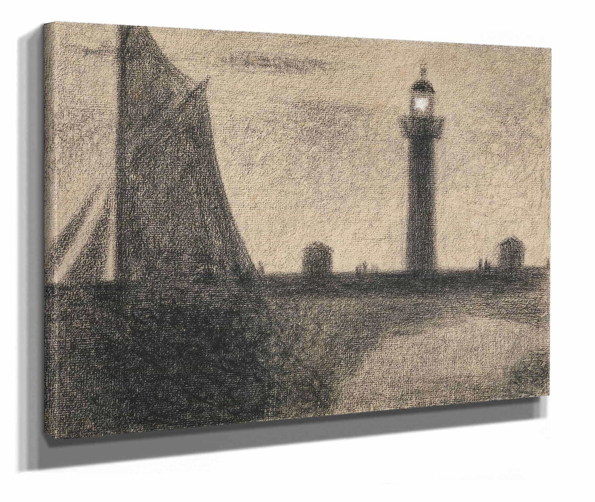 The Lighthouse At Honfleur by Georges Seurat