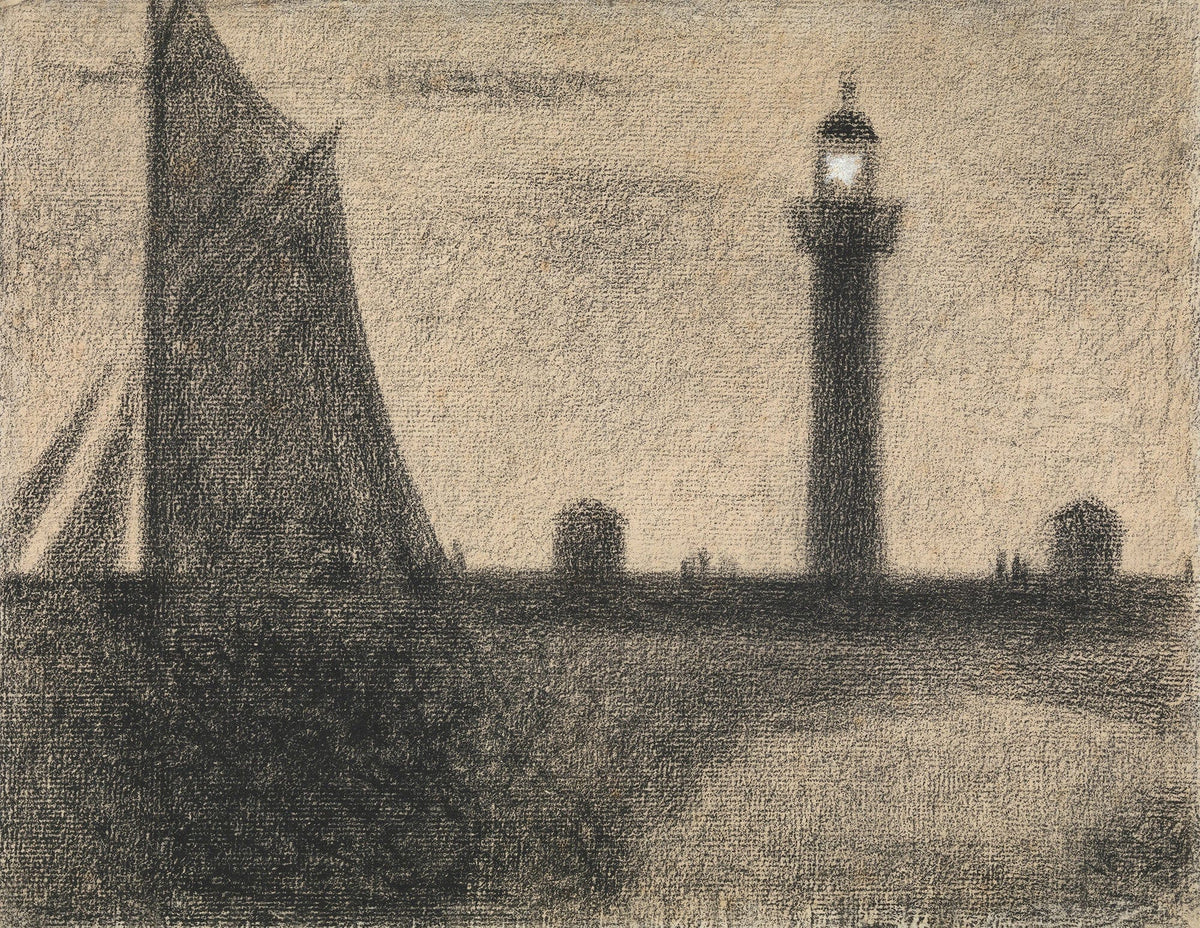 The Lighthouse At Honfleur by Georges Seurat