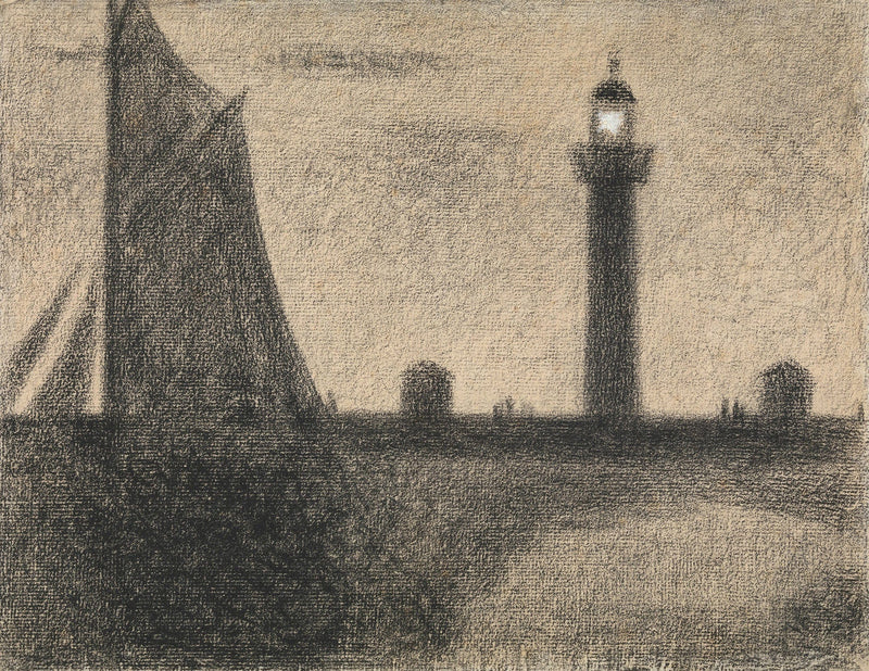 The Lighthouse At Honfleur by Georges Seurat