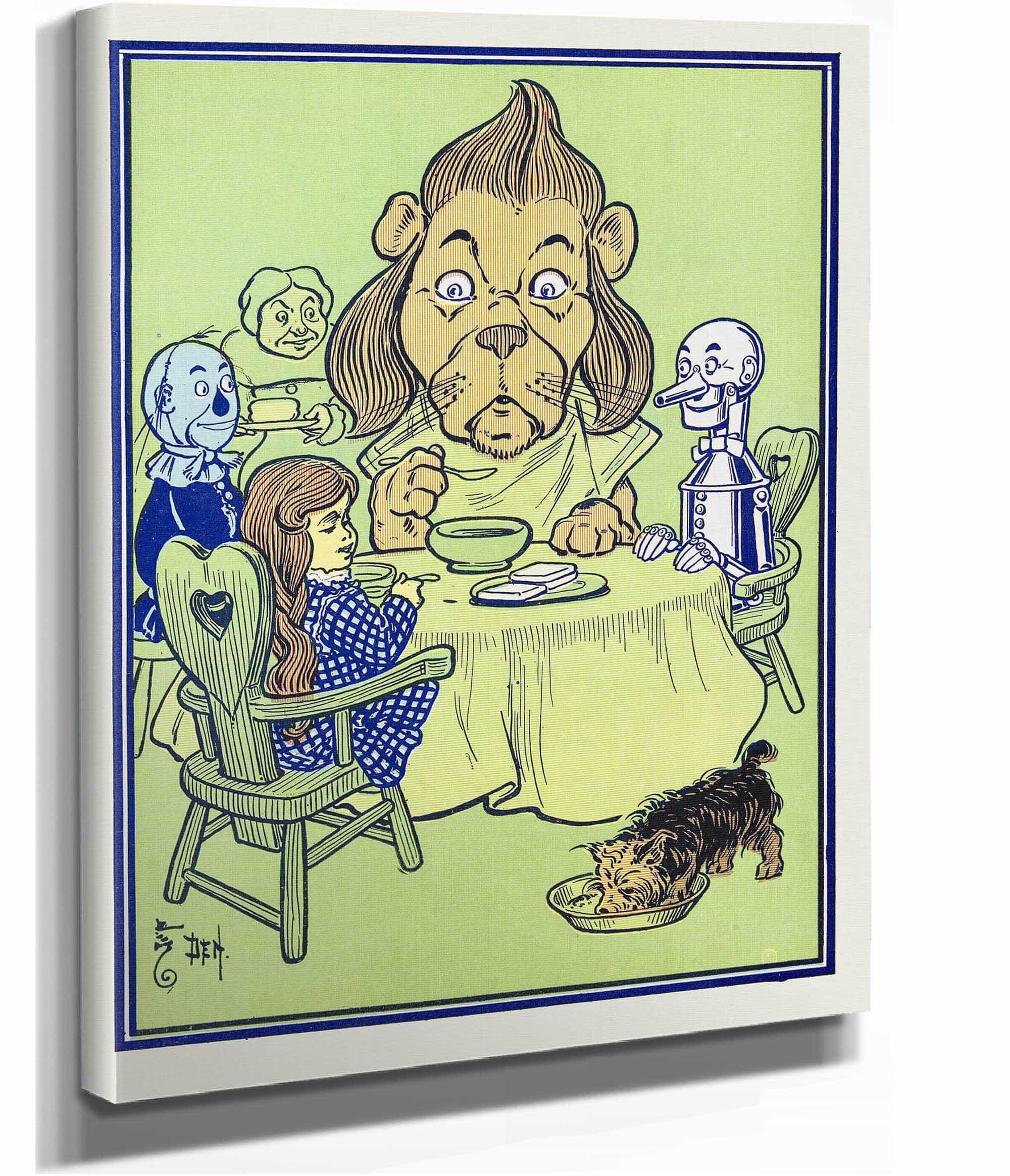 The Lion Ate Some Of The Porridge by William Wallace Denslow