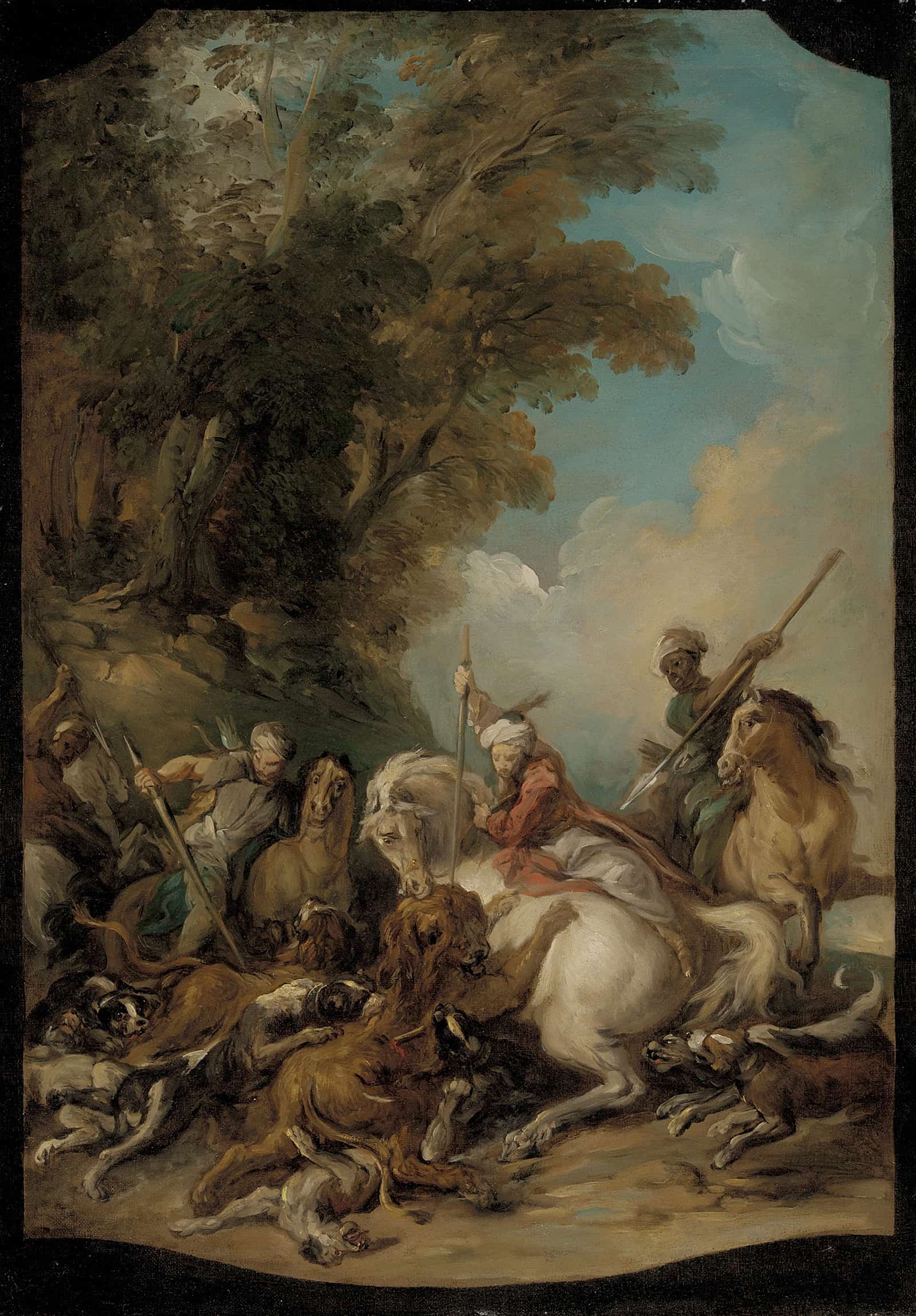 The Lion Hunt by Jean Francois De Troy