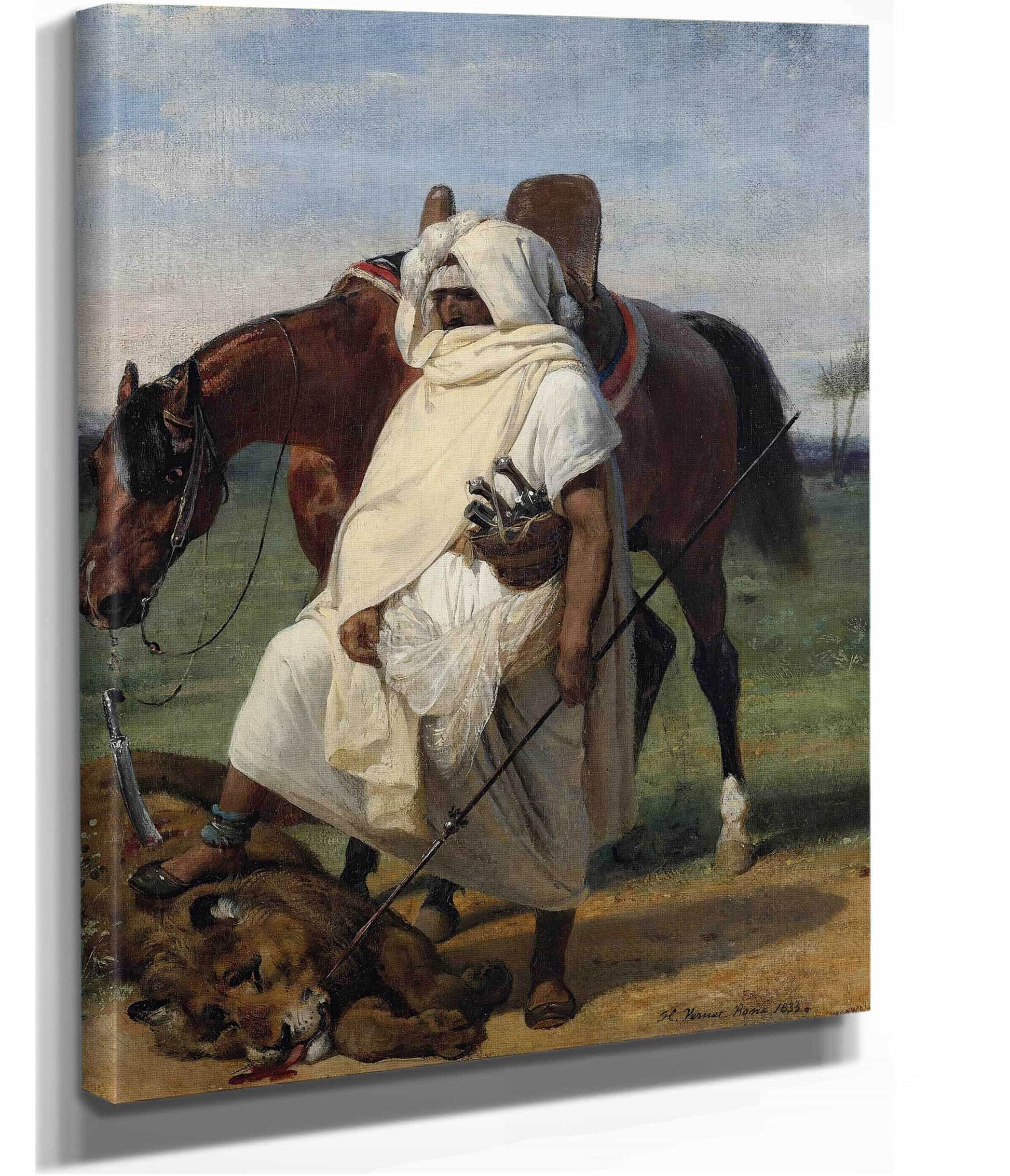 The Lion Hunter by Horace Vernet