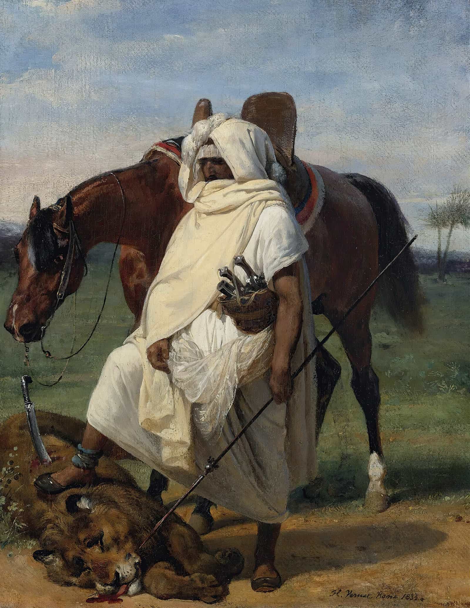 The Lion Hunter by Horace Vernet
