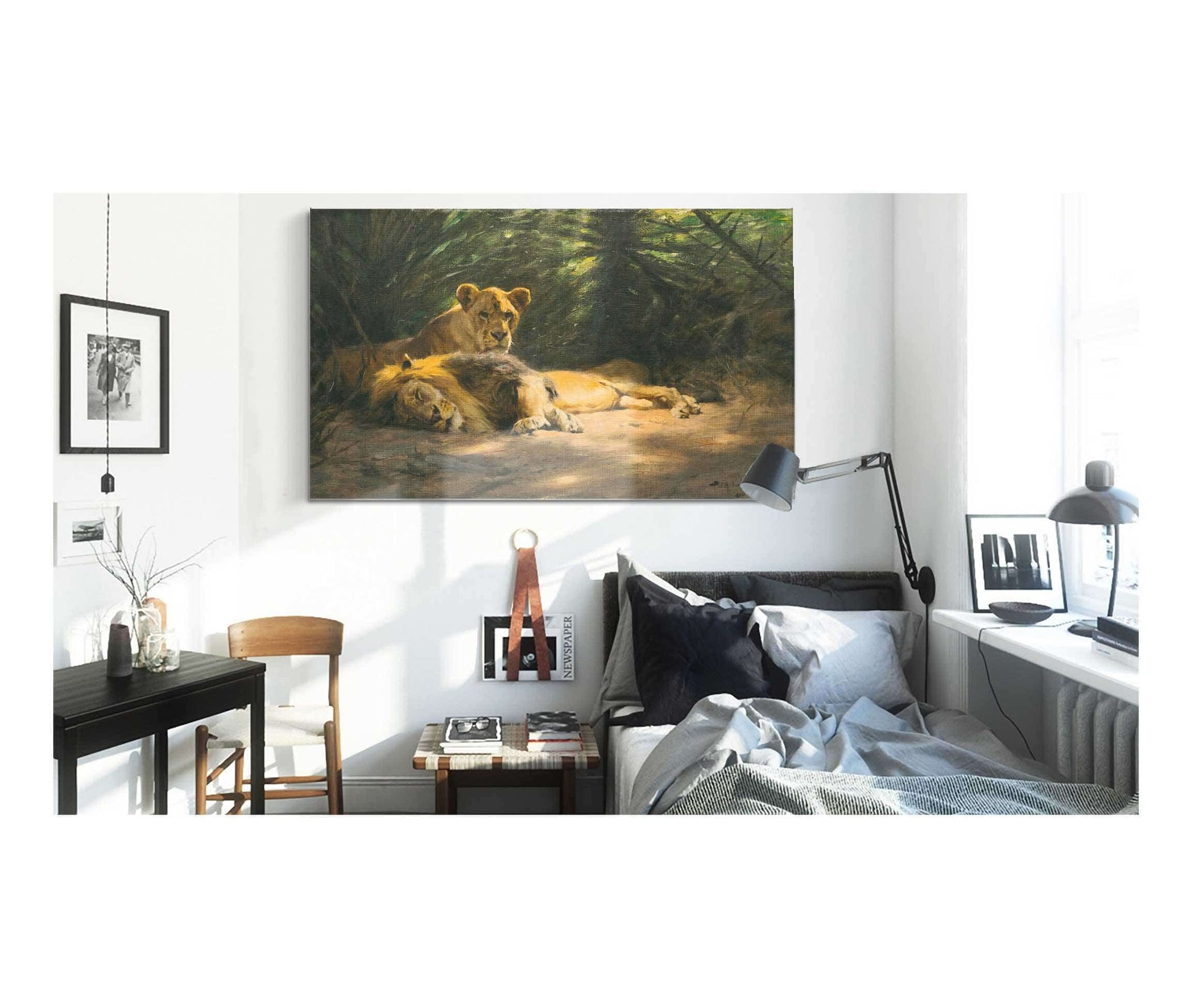 The Lions Den by Wilhelm Kuhnert
