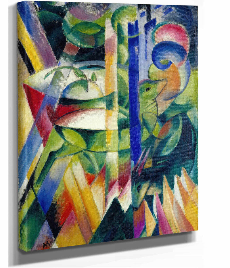 The Little Mountain Goats   by Franz Marc