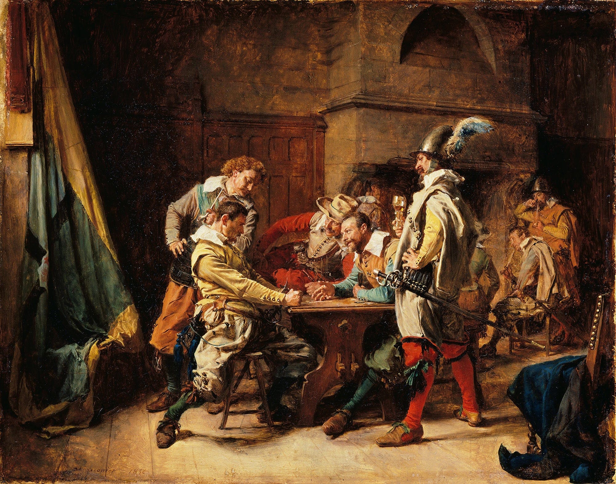 The Lost Game by Ernest Meissonier