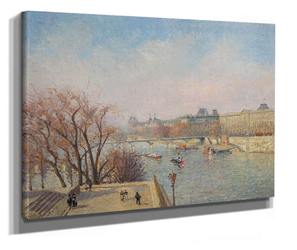 The Louvre Morning Sunlight by Camille Pissarro