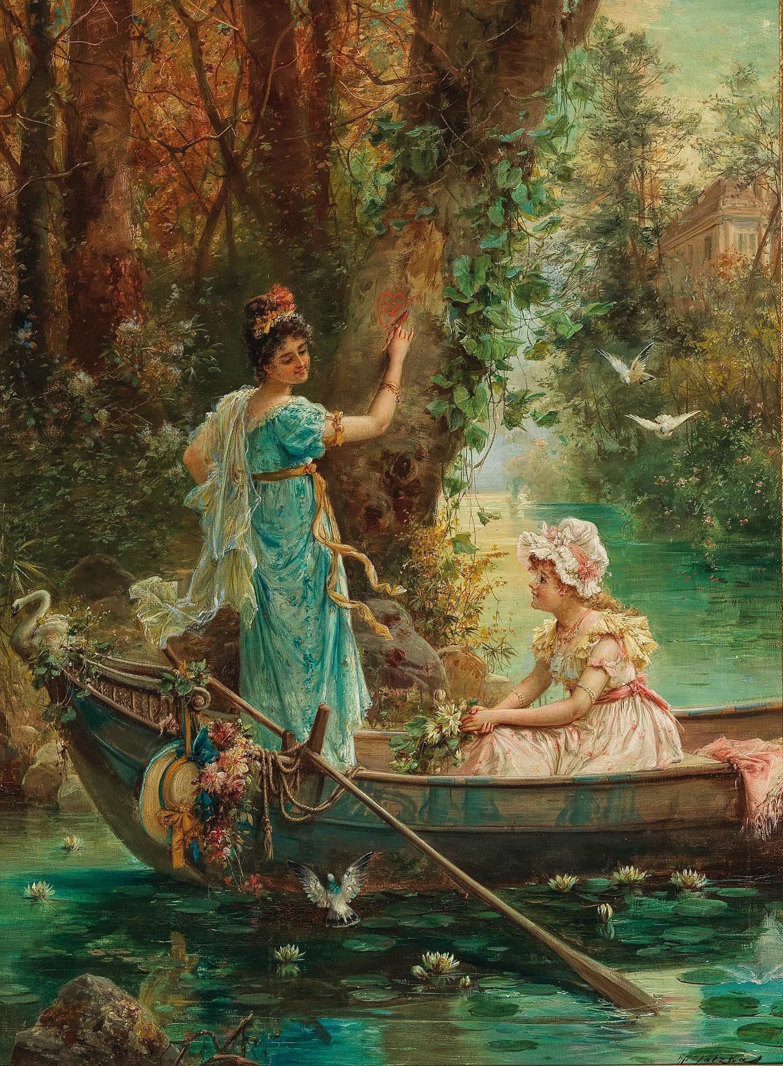 The Love Message by Hans Zatzka
