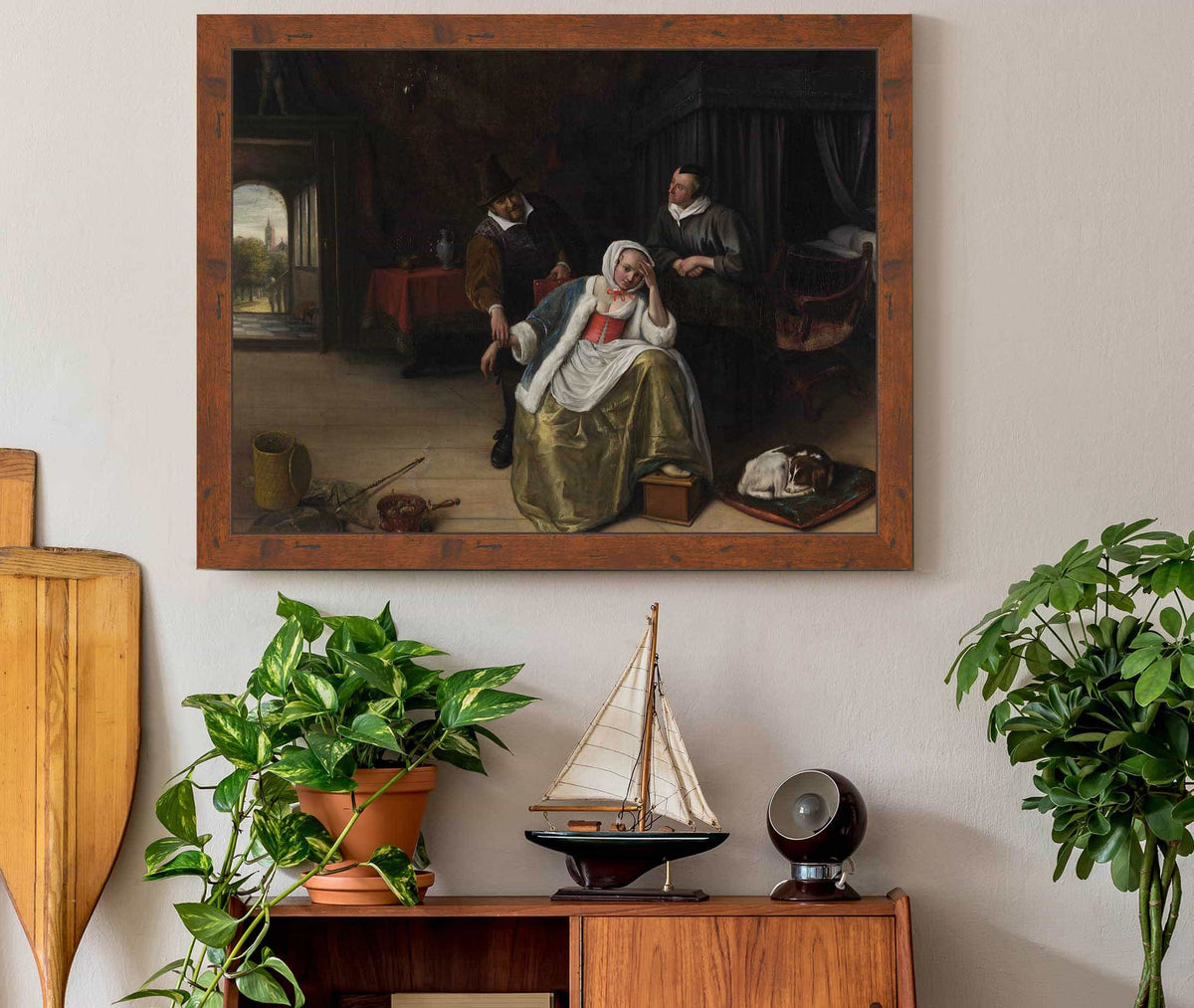 The Lovesick Maiden by Jan Steen