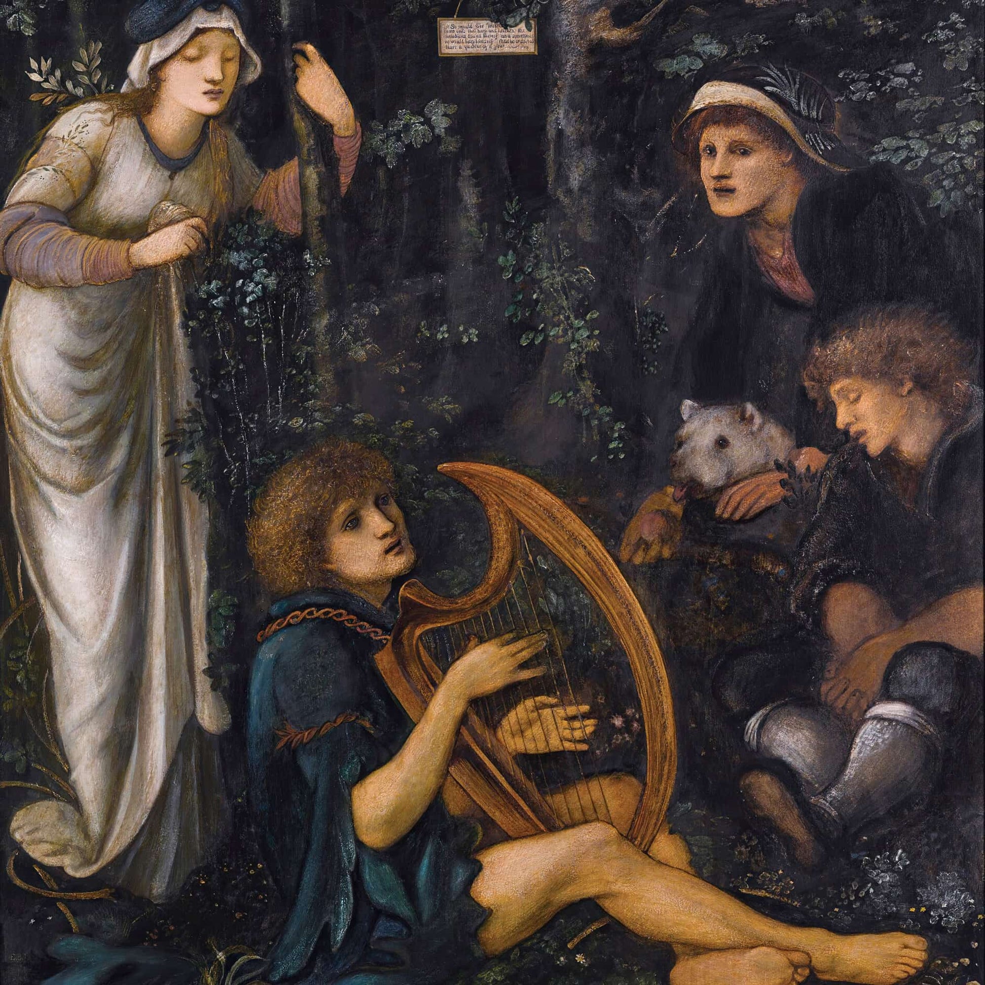 The Madness Of Sir Tristram by Sir Edward Coley Burne Jones