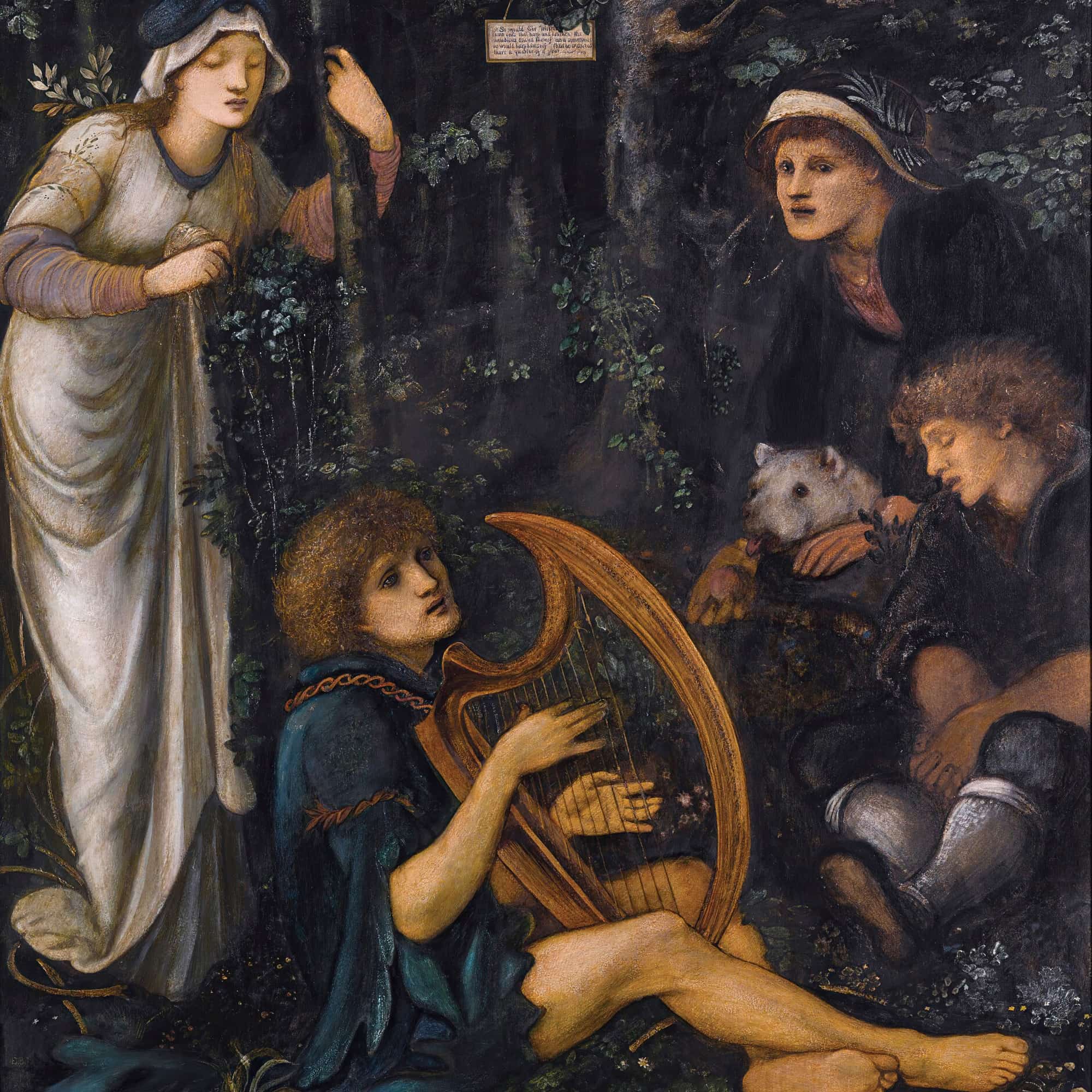The Madness Of Sir Tristram by Sir Edward Coley Burne Jones