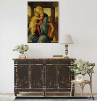 The Madonna And Child With The Infant Saint John The Baptist by Sandro Botticelli