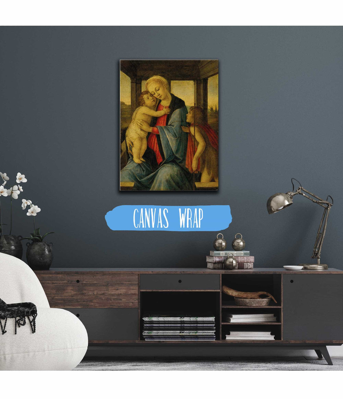 The Madonna And Child With The Infant Saint John The Baptist by Sandro Botticelli