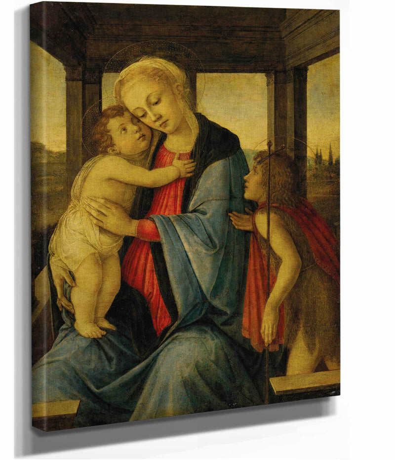 The Madonna And Child With The Infant Saint John The Baptist by Sandro Botticelli