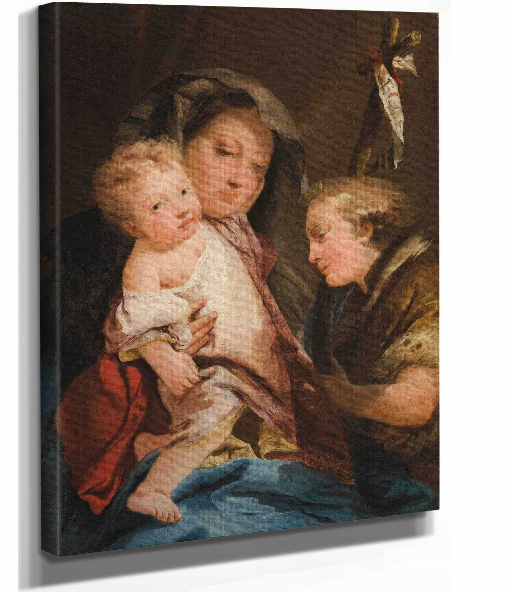 The Madonna And Child With The Infant St John The Baptist by Giovanni Domenico Tiepolo
