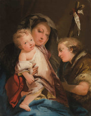 The Madonna And Child With The Infant St John The Baptist by Giovanni Domenico Tiepolo