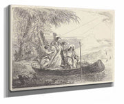 The Madonna Child And Angels Entering The Boat  by Giovanni Domenico Tiepolo