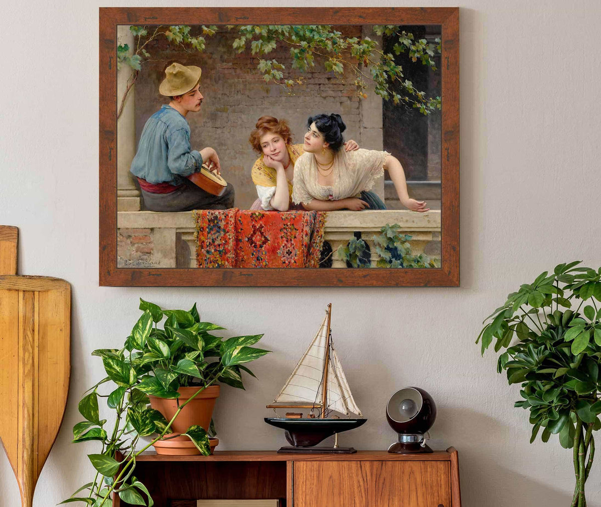 The Mandolinist by Eugen Von Blaas