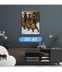 The March Of The Bjorneborg Regiment  by Albert Edelfelt