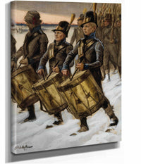 The March Of The Bjorneborg Regiment  by Albert Edelfelt