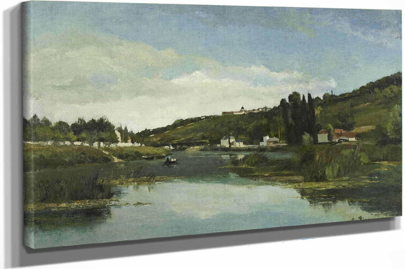 The Marne At Chennevieres by Camille Pissarro